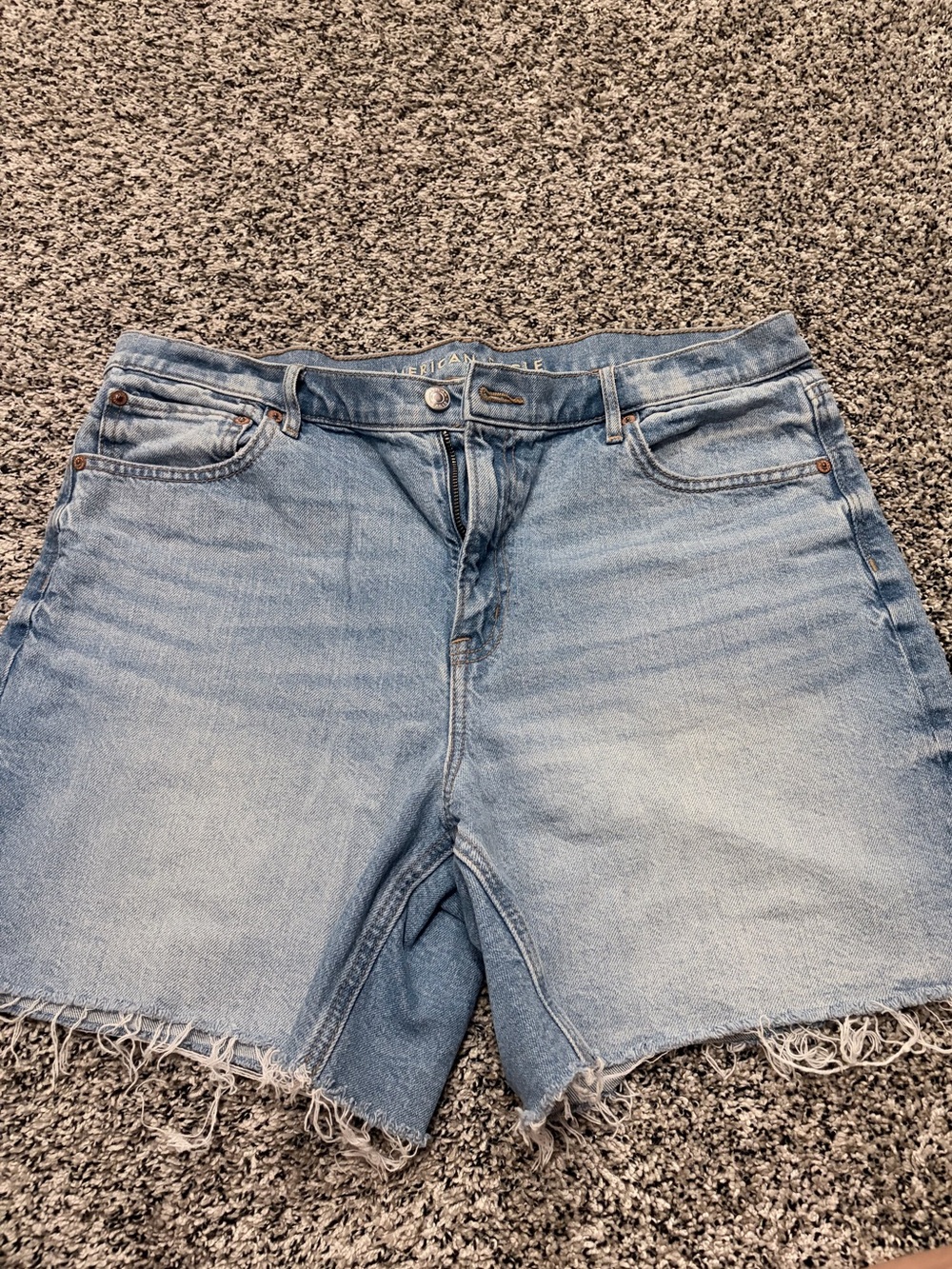 American Eagle Outfitters Light Wash Denim Cutoff Shorts